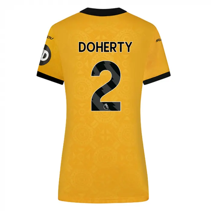 Wolverhampton Wanderers Kits Shop | 2025-26 Wolves Home Shirt – Womens DOHERTY 2 Wolves Jerseys and Gear Wolverhampton Wanderers Kits Shop | 2025-26 Wolves Home Shirt – Womens DOHERTY 2 Wolves Jerseys and Gear